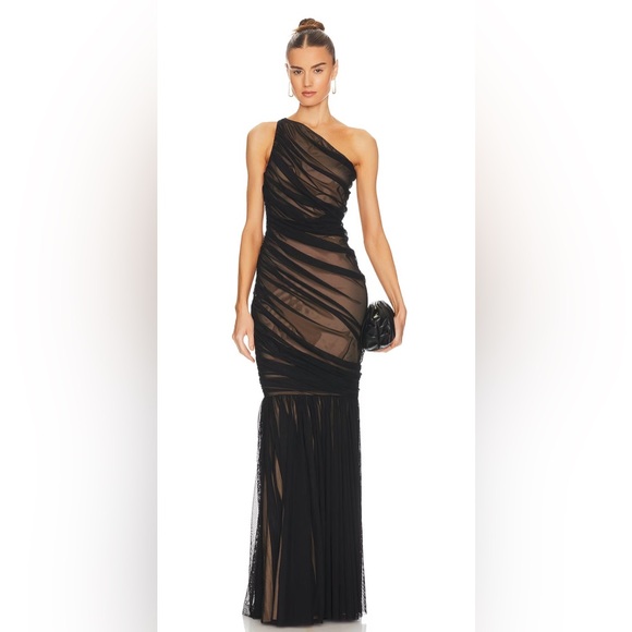 B. Darlin One Shoulder Maxi Formal Dress - Picture 2 of 3